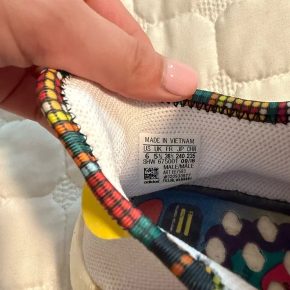 Adidas White and Green Sneakers with Modern Design